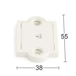 FÄSTBRICKA 2434 VIT 2ST