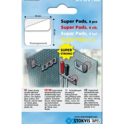 FÄSTKUDDAR VST SUPER PADS TRANSPARENT 1MM 30MM 30MM