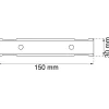 GARDINBESLAG 420-H1 VIT 150MM 2ST