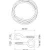 GARDINSPIRAL 1842-5 5M