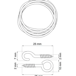 GARDINSPIRAL 1841-5 2M