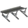 GÅNGBRYGGA KOMPL FALS/KLICKTAK RAL 0 1,2M