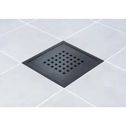 GOLVBRUNNSSIL STHLM LUX BLACK 200X200MM