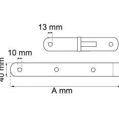 HAKGÅNGJÄRN 212B EFZ 600MM TAPP D13MM