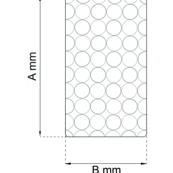 HALKMATTA GARDENIA BADKAR SVART 40X70CM