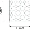 HALKMATTA GARDENIA DUSCHKAR VIT 50X50CM