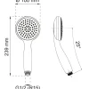 HANDDUSCH ORCHID 1-SPRAY KROM D100MM