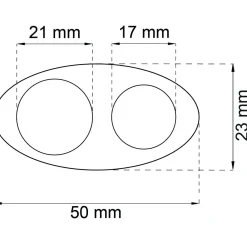 HANDTAGSBUFFERT KOMBO TRANSPARENT D17/21MM 2ST