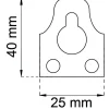 HÄNGBLECK 637 EFZ 40X25MM 4ST