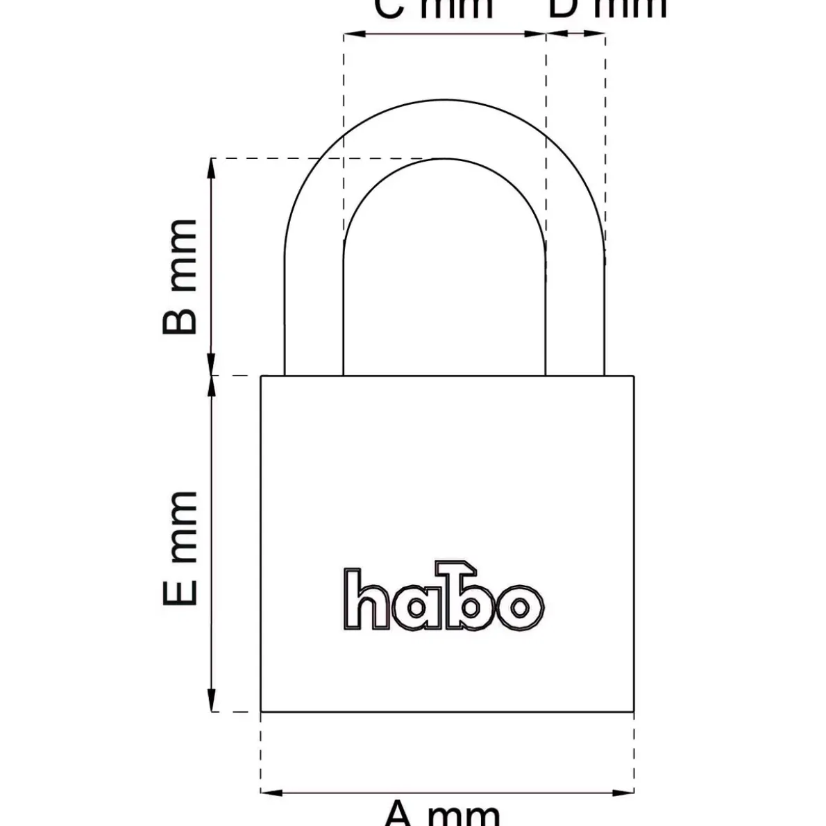 HÄNGLÅS 900-2 KLASS 2 46MM