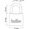 HÄNGLÅS 402-30 MÄSS