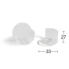HÖRNSKYDD 300-1 TRANSPARENT 4ST