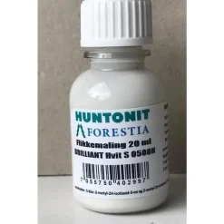 Huntonit Bättringsfärg Brilliant vit NCS S 0500-N 20ml