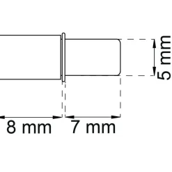 HYLLBÄRARE 1764 EFZ/PLAST D5MM 8ST