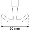 HYLLKROK 8000 SVART D19MM 2ST