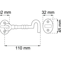 KAJUTHAKE 7408 SMIDE 110MM