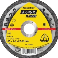 KAPSKIVA A646R SUPRA RAKT NAV 115X1,6X22,23MM
