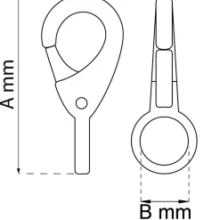 KARBINHAKE 249B-0 NICKEL 55MM