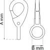 KARBINHAKE 249B-0 NICKEL 70MM