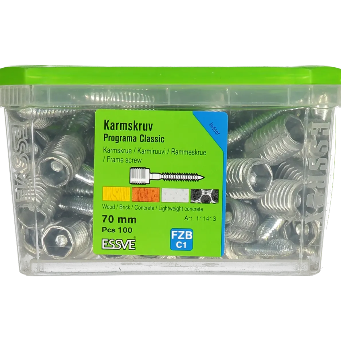 KARMSKRUV PROGRAMA CLASSIC 70MM 100ST
