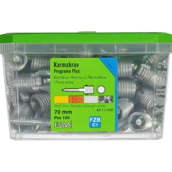 KARMSKRUV PROGRAMA PLUS 70MM 100ST