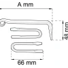 KASTHAKE 1350 SVART 100MM