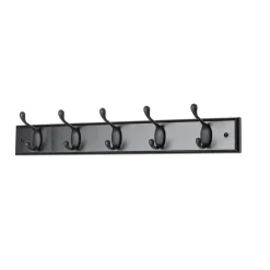 KLÄDHÄNGARE ERA 5-KROK SVART/SVART 73X560MM