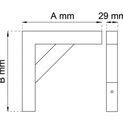 KONSOL 300 SVART 140X200MM