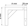 KONSOL 300 SVART 180X265MM