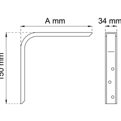 KONSOL 198 VIT 140MM