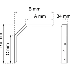 KONSOL 158 VIT 120MM