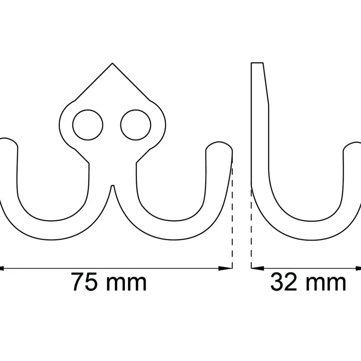 KROK 142 ALU 44X75MM 2ST