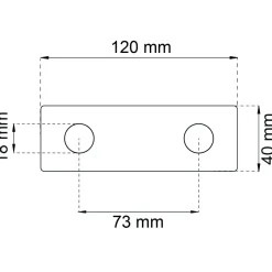 KROKRAD 1368-2 KROM 40X120MM SB