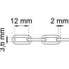 KÄTTING 200-4 BRUN 3,6X12MM 2M