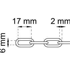 KÄTTING 400-4 BRUN 6X17MM 2M