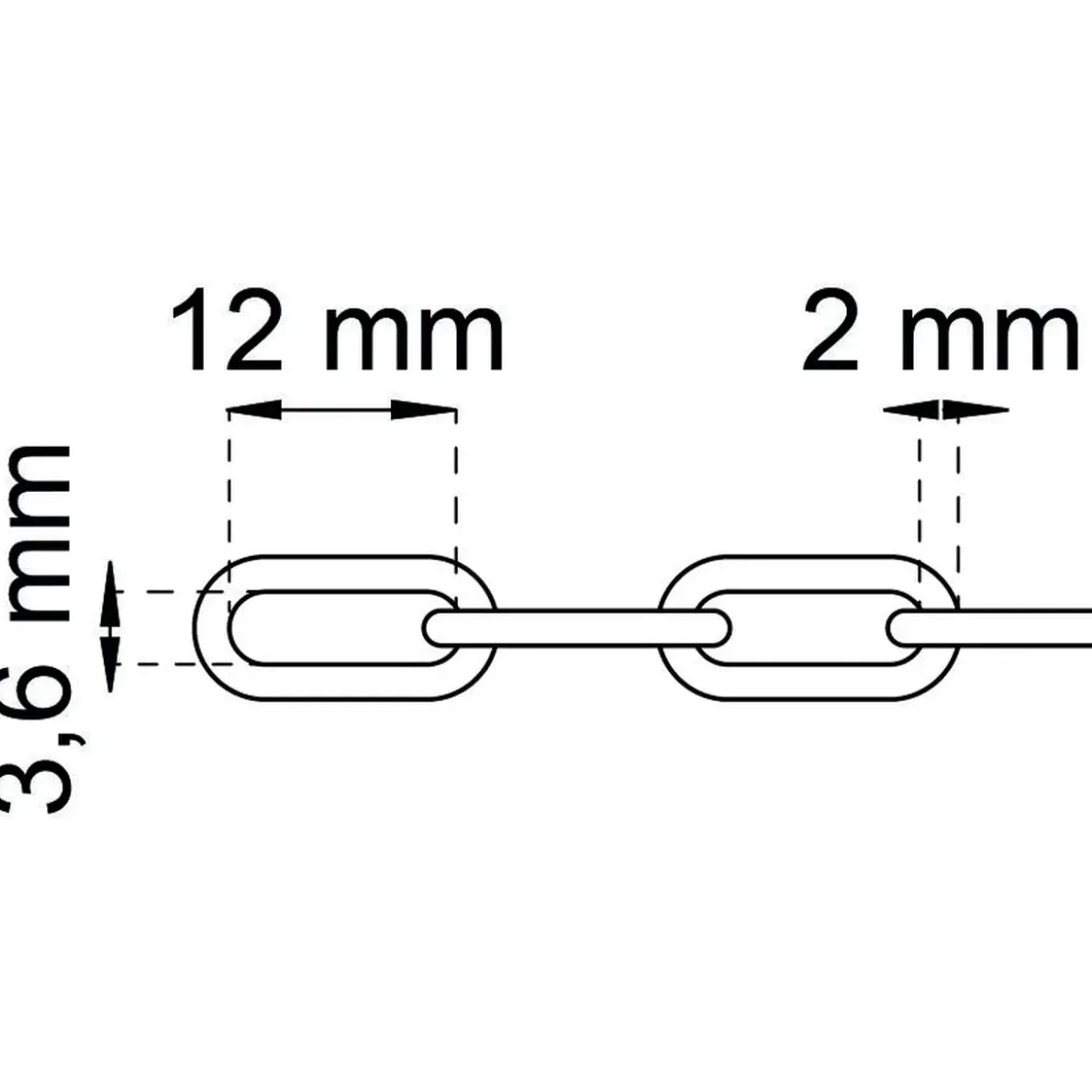 KÄTTING 200-3 NICKEL 3,6X12MM 2M