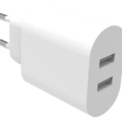 LADDARE VÄGGUTTAG 2XUSB VIT 4,8A