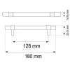 LÅDHANDTAG ELIN EK CC128MM 2ST 2ST