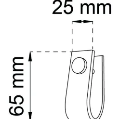 LÅDHANDTAG SVEA BRUN/KROM