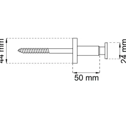 LEDSTÅNGSBESLAG 951 P MÄSS M10X165MM