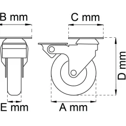 LÄNKHJUL 4110 BROMS D100MM