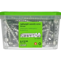 LÄTTBETONGSKRUV KULLRIGT HUVUD CORRSEAL 8X65 100ST