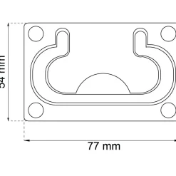 LUCKHANDTAG 1129 KROM 54X77MM
