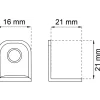 MÖBELVINKEL 211 EFZ 21X21MM 8ST