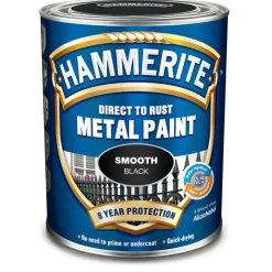 METALLFÄRG SMOOTH FINISH BLACKMETALL 0,75L