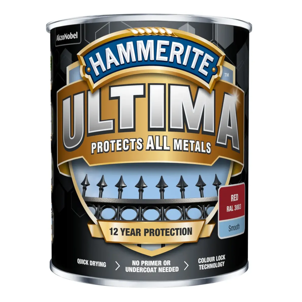 METALLFÄRG ULTIMA SMOOTH RED0,25L