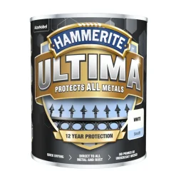 METALLFÄRG ULTIMA SMOOTH WHITE0,25L