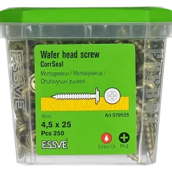 MONTAGESKRUV MED VASS SPETS PH2 CORRSEAL 4,5X25 250ST