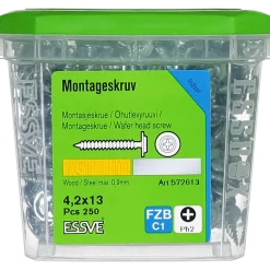MONTAGESKRUV MED VASS SPETS PH2 FZB 4,2X13 250ST