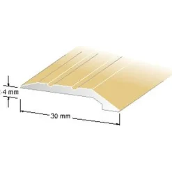 NIVÅLIST NR6 GULD 2-4MM 100CM
